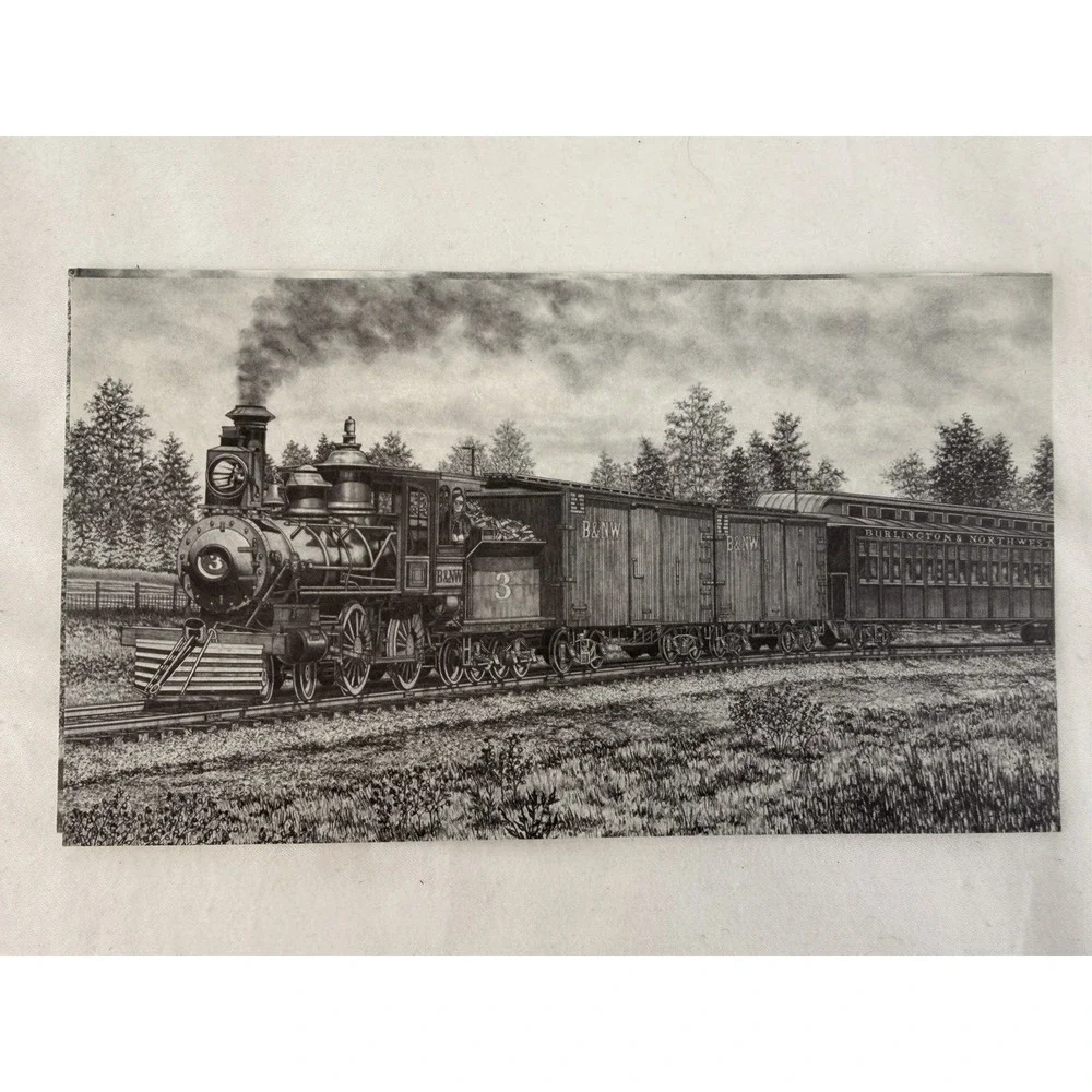 Postcard Lot Remember Yesteryear Train Railroad Steamboat Art Pella Iowa